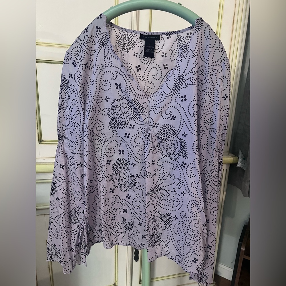 The Limited Women's Purple Patterned Top